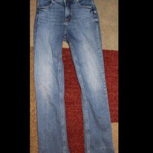 Silver Jeans Avery Slim Boot Jeans Women's W25/L31 Med Wash Cotton Polyester Ela